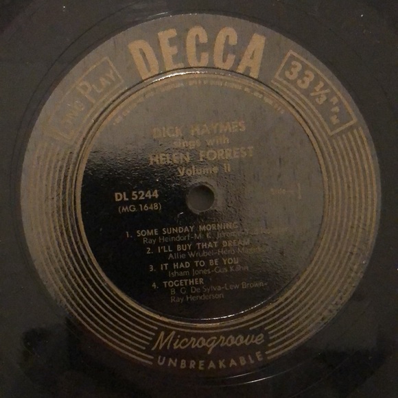 ***Free*** Dick Haymes Sings With Helen Forrest Vinyl Lp - Picture 3 of 6